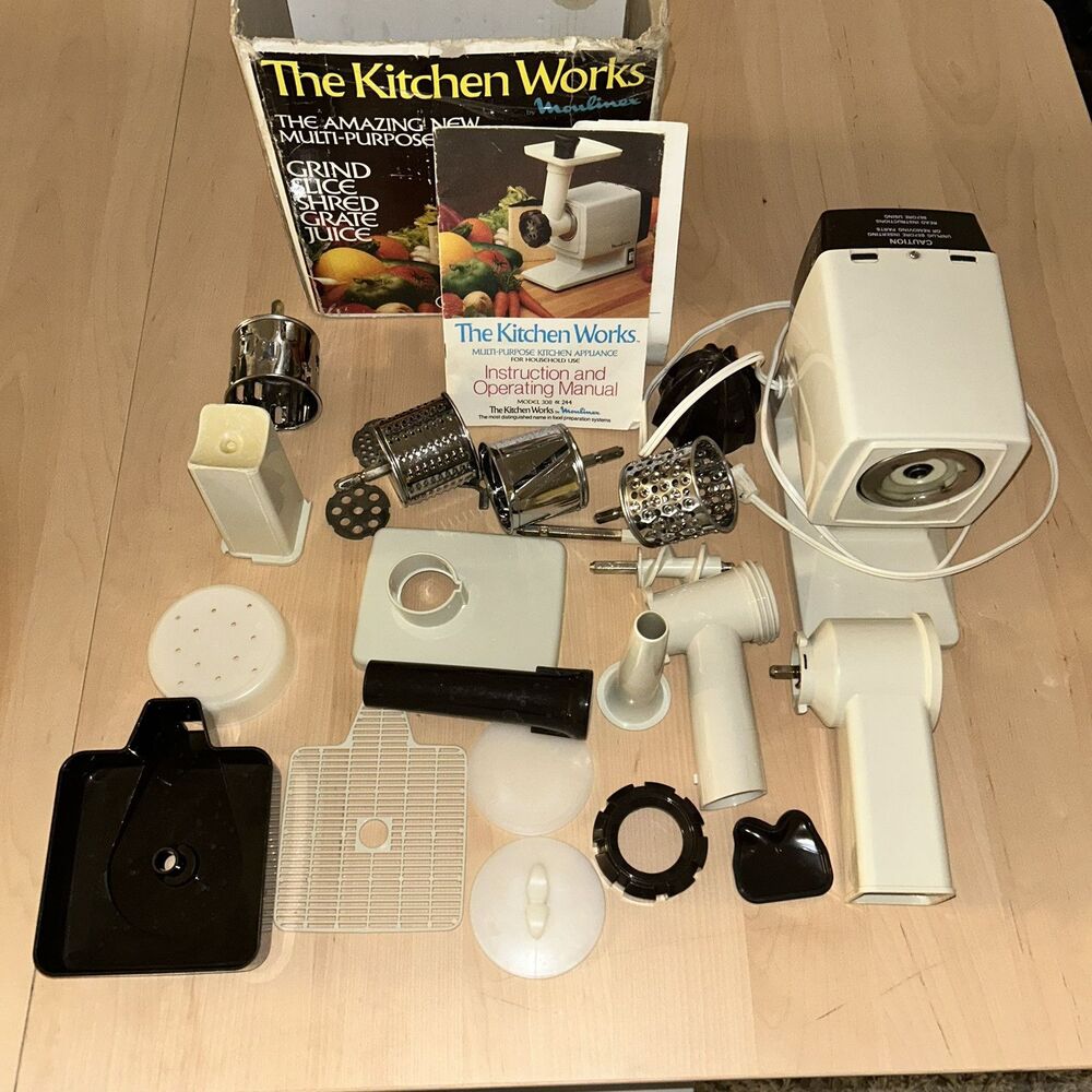 Moulinex The Kitchen Works Deluxe Model 308 Prep Appliance Food Processor Tested